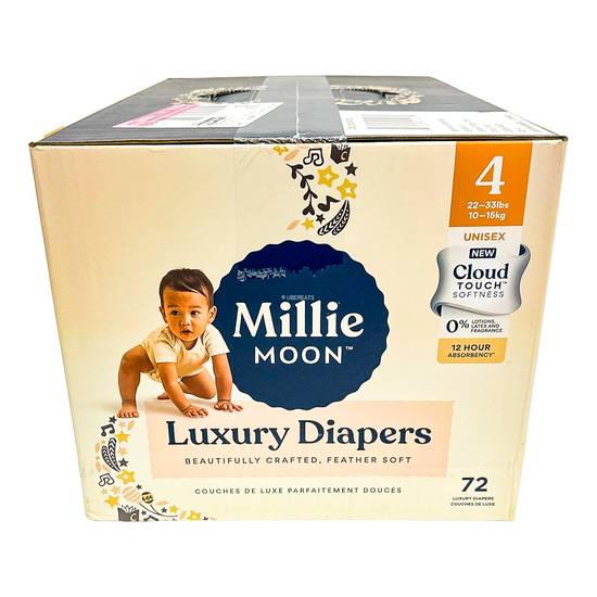 Millie Moon Cloud Touch Luxury Diapers (size 4)