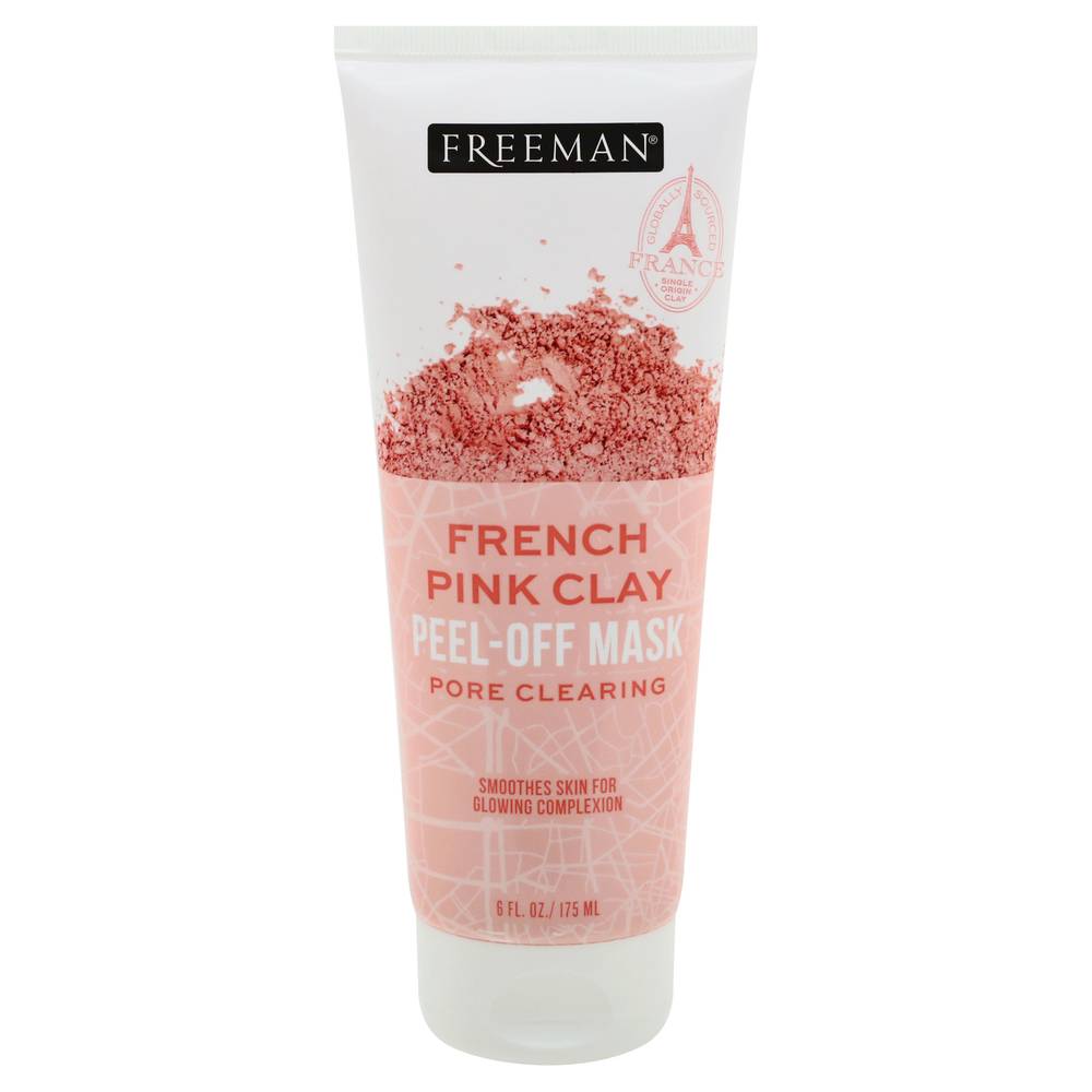 Freeman French Pink Clay Peel-Off Mask Pore Clearing (6 fl oz)