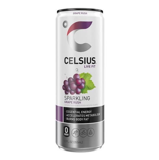 Celsius Sparkling Grape Rush 12 oz Can
