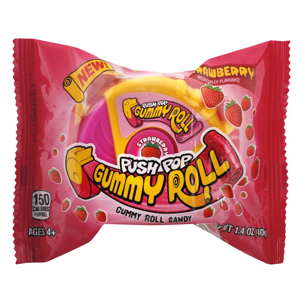 Push Pop Strawberry Gummy Roll (1.4 oz)