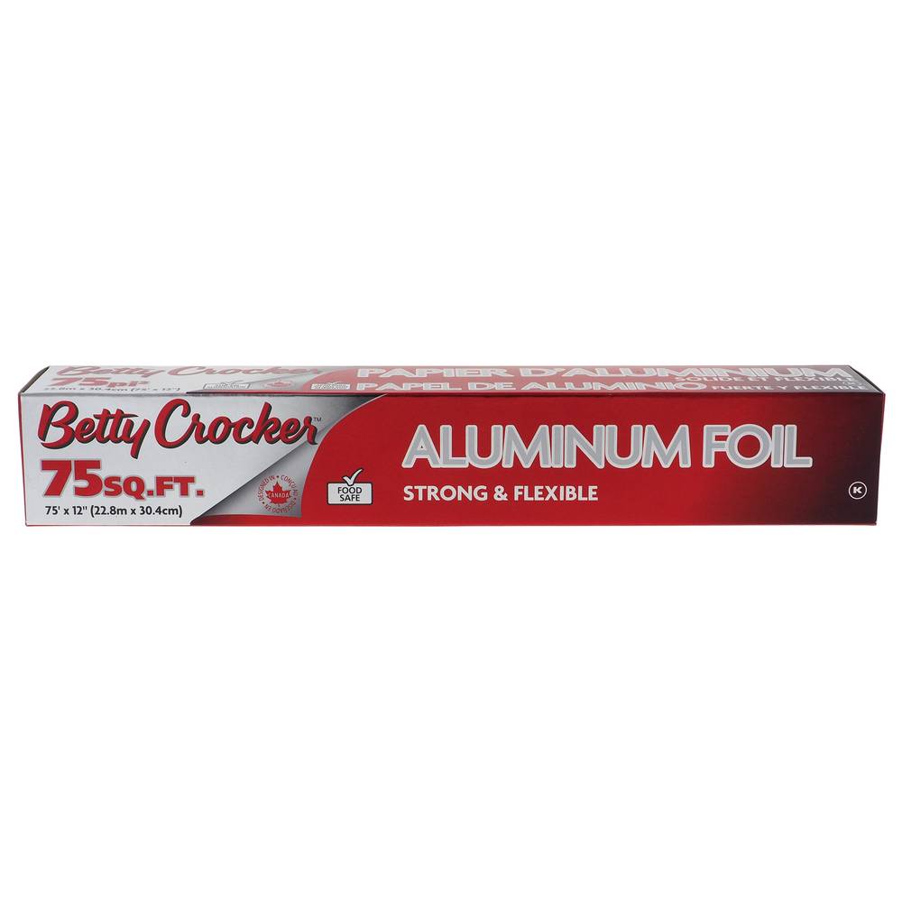 Betty Crocker Aluminum Foil Strong and Flexible, 75" * 12"