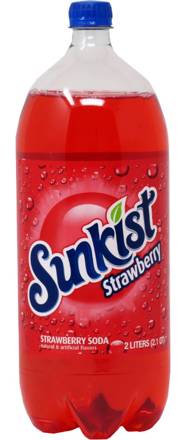 Sunkist Strawberry Soda - 2 L Bottle 67.6oz Bottle
