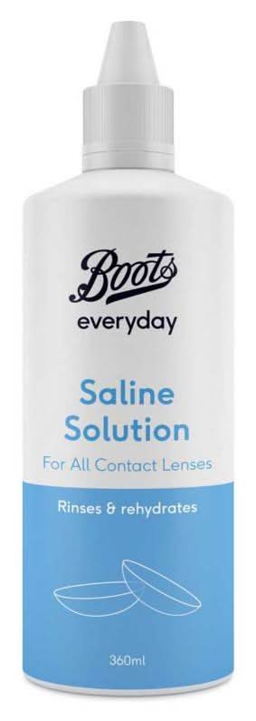 Boots Saline Solution For All Contact Lens Types (360ml)