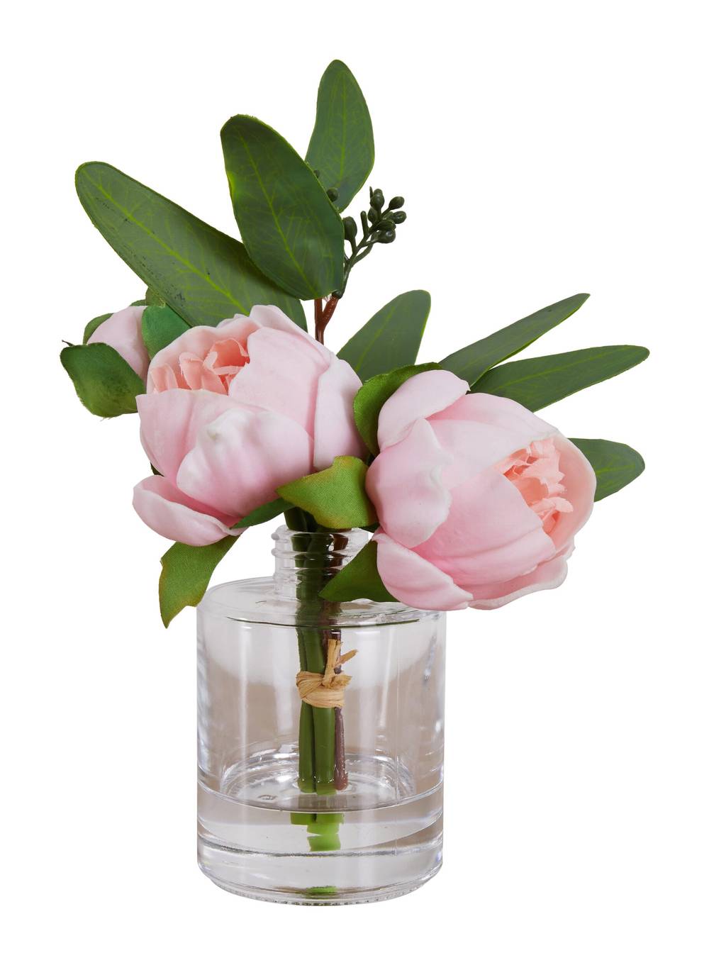 Nearly Natural 5.5-in Pink Indoor Desktop Rose Artificial flower | P1944-LW