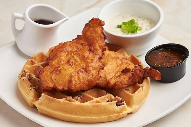Pickle-Brined Fried Chicken & Waffles