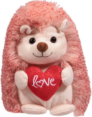 Signature Selec Hedgehog Valentine's Day Themed Stuffed Animal, Unisex, 10 in