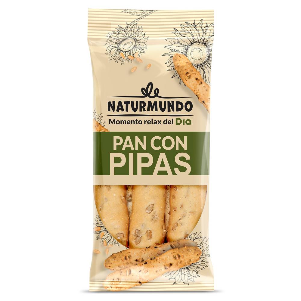 Palitos De Pan Con Pipas Naturmundo De Dia Bolsa 90 G