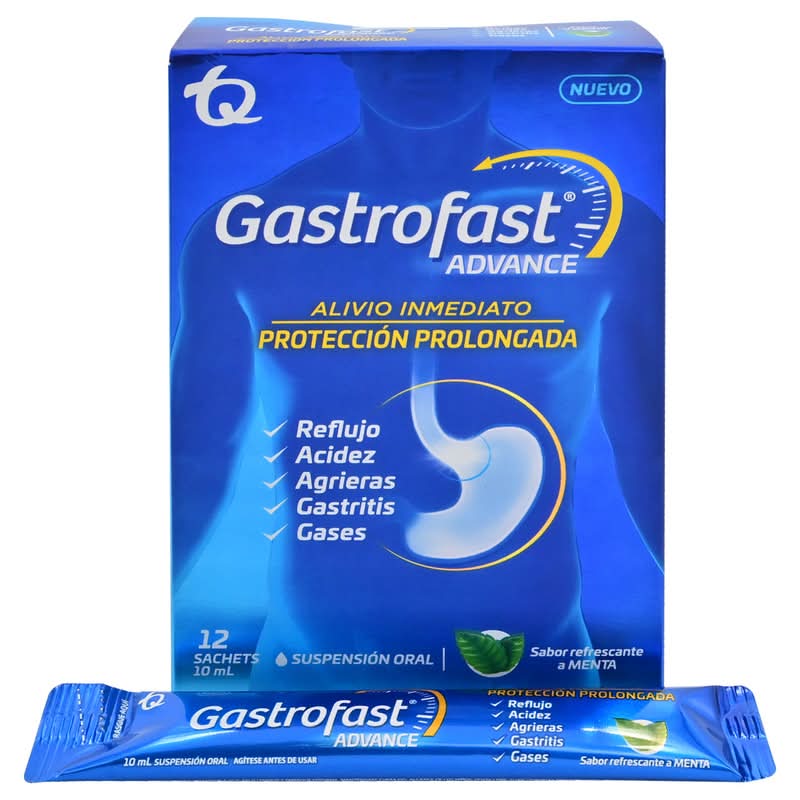 GASTROFAST ADV SUSP ORAL MENTA 10ML *12
