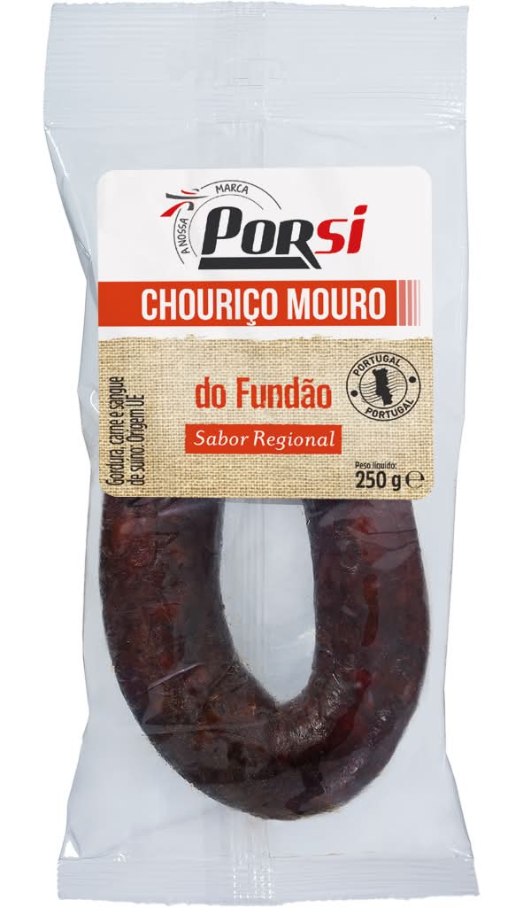 PorSi - Chouriço mouro fundão, embalagem de 250g