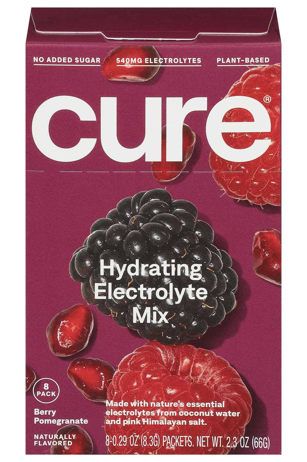 Cure Hydration Wild Thing Berry Pomegranate Electrolyte Mix (8 ct)