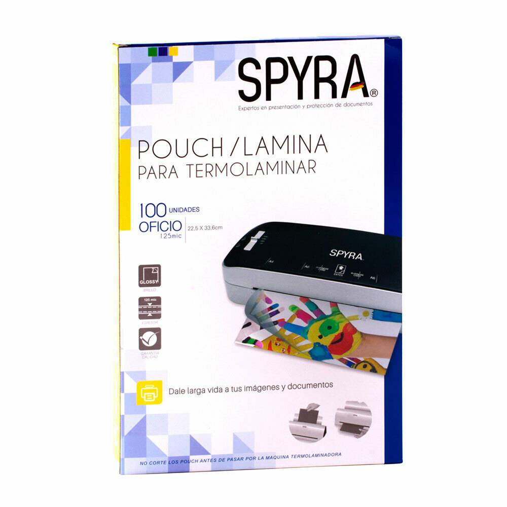 Spyra Pouch para termolaminar tamaño Oficio (125 Mic)