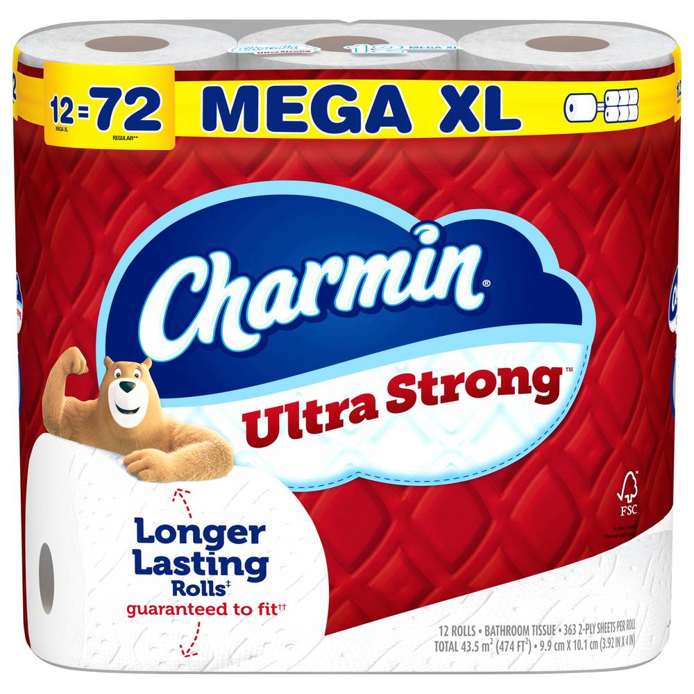 Charmin Ultra Strong Toilet Paper, XL (12 ct)