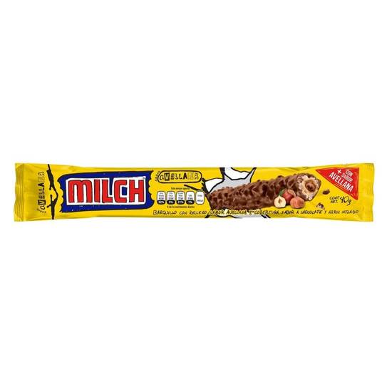 CHOCOLATE MILCH RELLENO SABOR AVELLENA 40GR