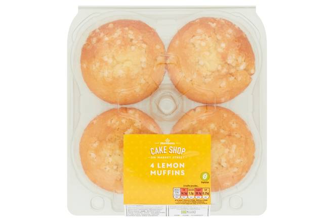 Morrisons Lemon Muffins 4pk