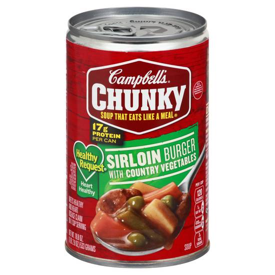 Campbell's Chunky Sirloin Burger Soup With Country Vegetables