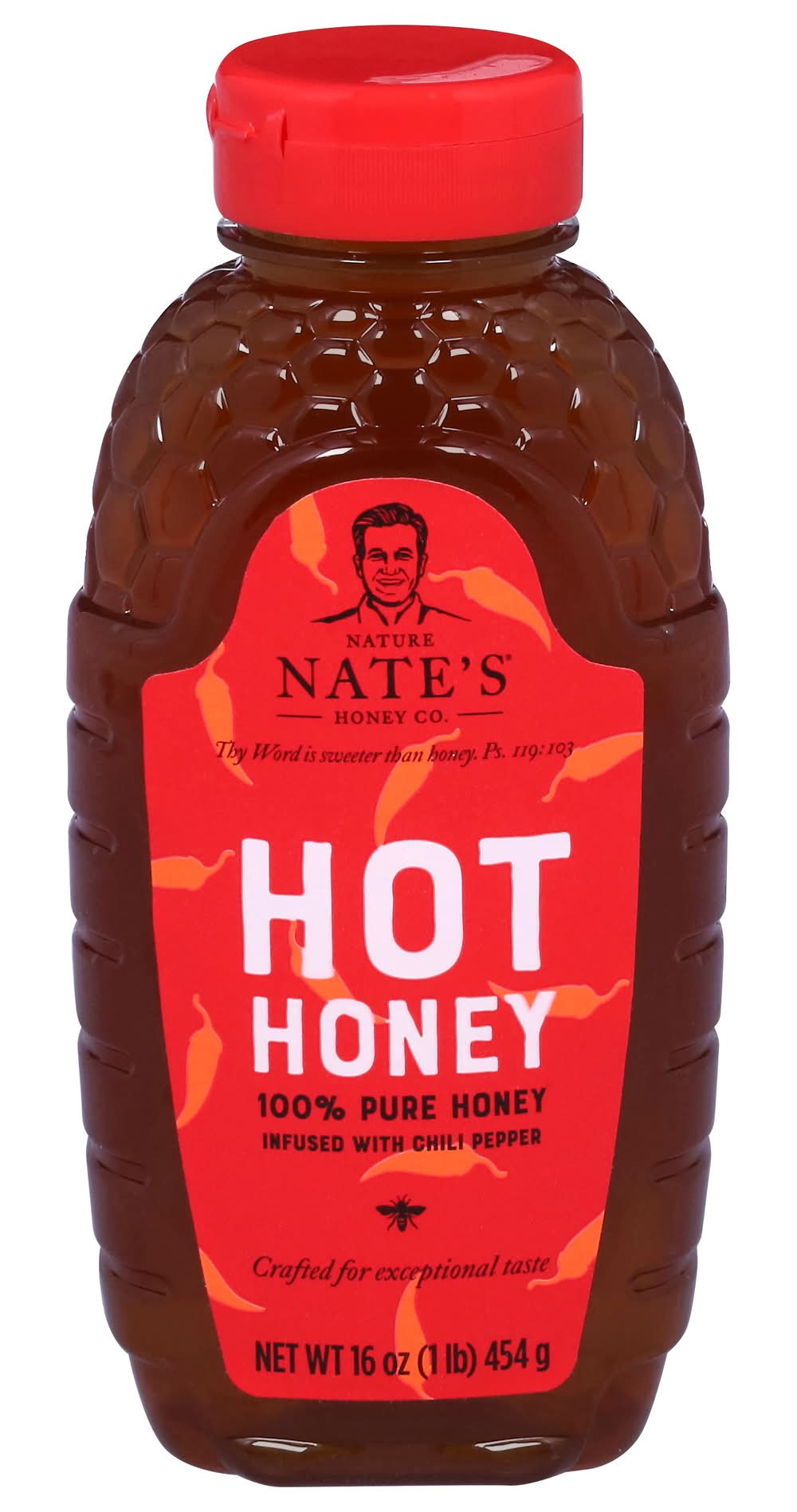 Nature Nate's Honey Co. Pure Hot Honey, Chilli Pepper (16 oz)