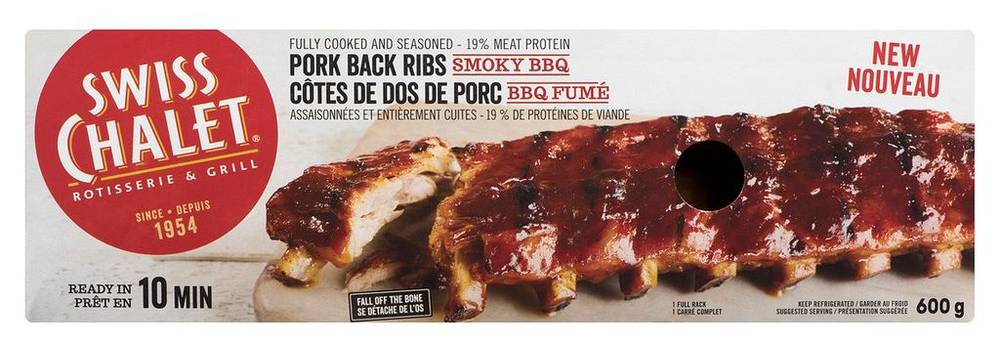 Swiss Chalet Smoky Bbq Pork Back Ribs (600 g)