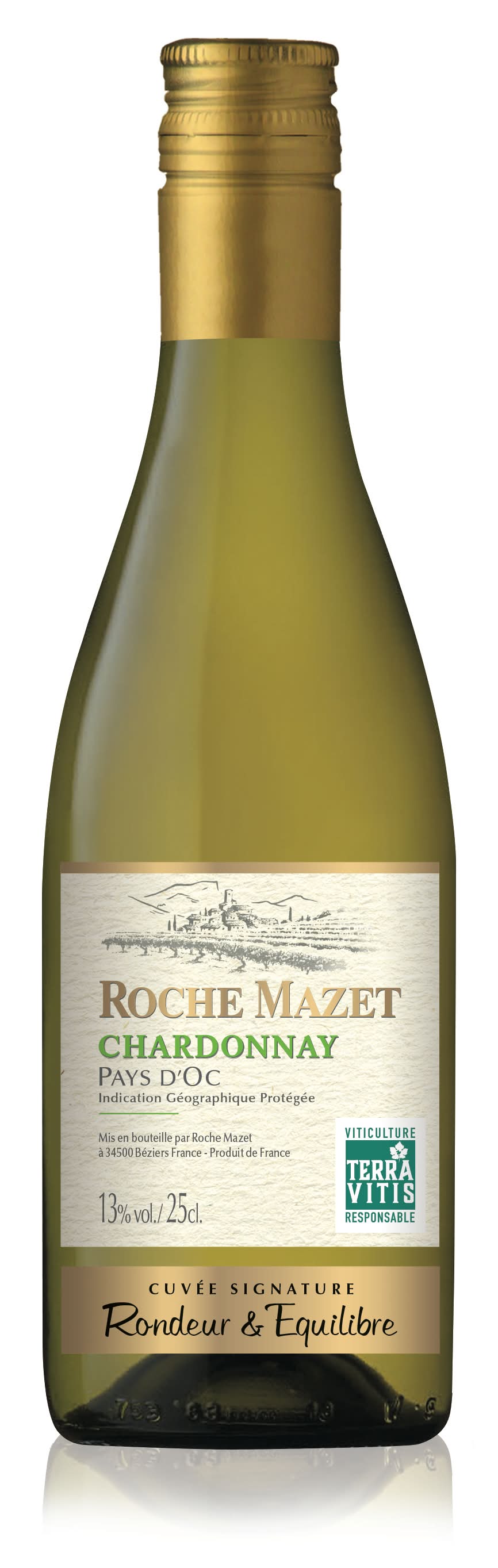 Roche Mazet - Chardonnay pays d'oc domestique igp (250ml)