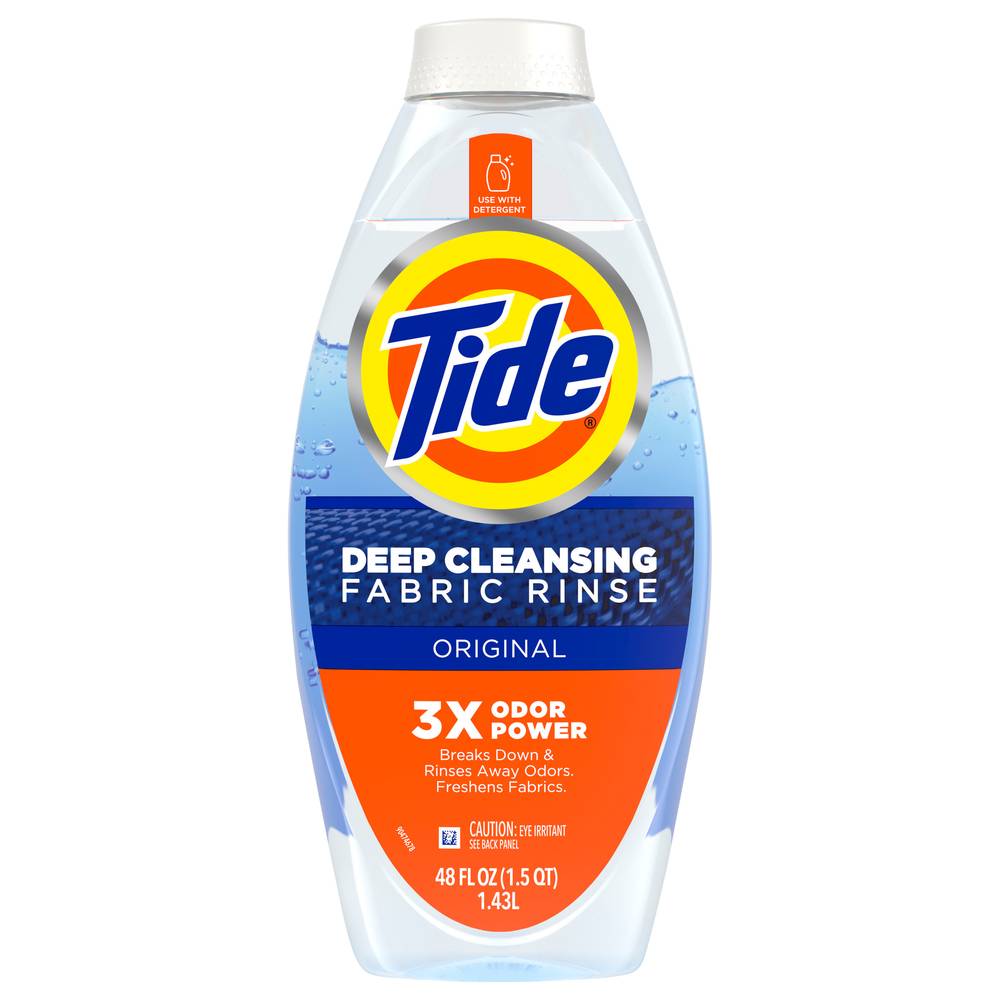 Tide Deep Cleansing Fabric Rinse With 3x Odor Power, Original (48 fl oz)