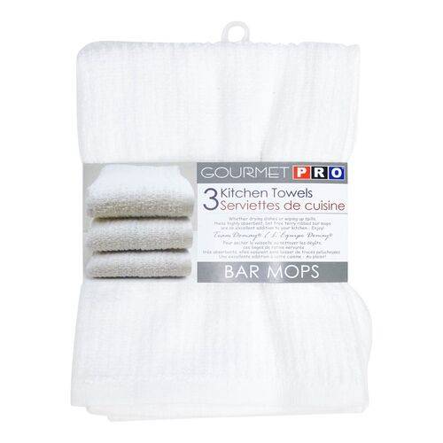 Gourmet Pro Kitchen Towels White (3 units)