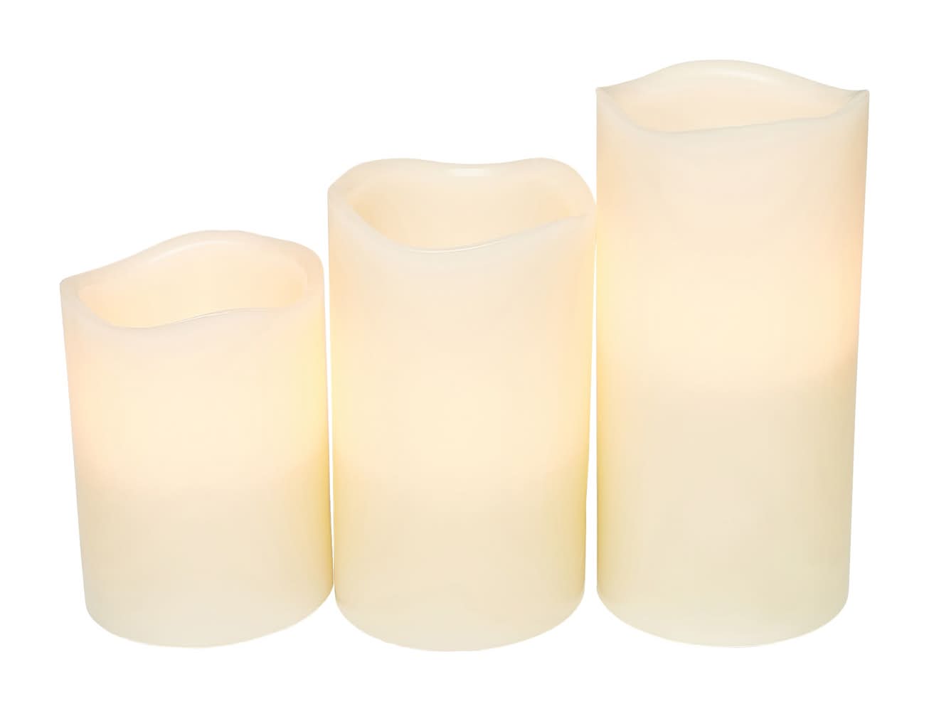 General Electric StayBright 3-Pack 6-in Flickering Battery-operated LED Candle