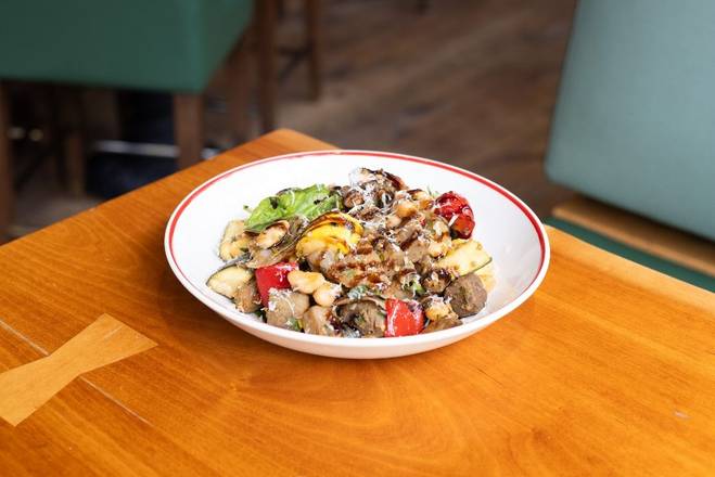 Warm Summer Squash & White Bean Salad