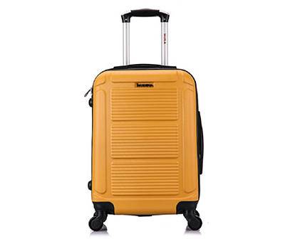 Pilot Mustard Ridged-Panel Hardside Spinner Carry-On Suitcase, (20")
