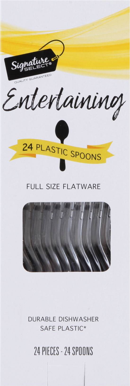 Signature Select Entertaining Plastic Spoons (24 spoons)