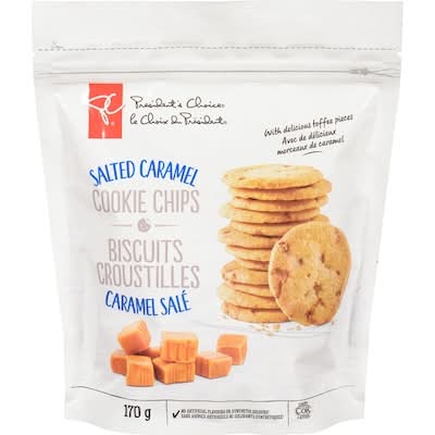 President's Choice Cookie Chips, Salted Caramel (170 g)