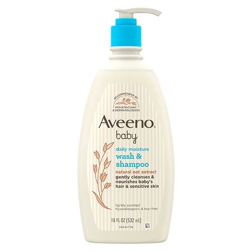 Aveeno Baby Body Wash Shampoo, Oat Extract - 18.0 fl oz