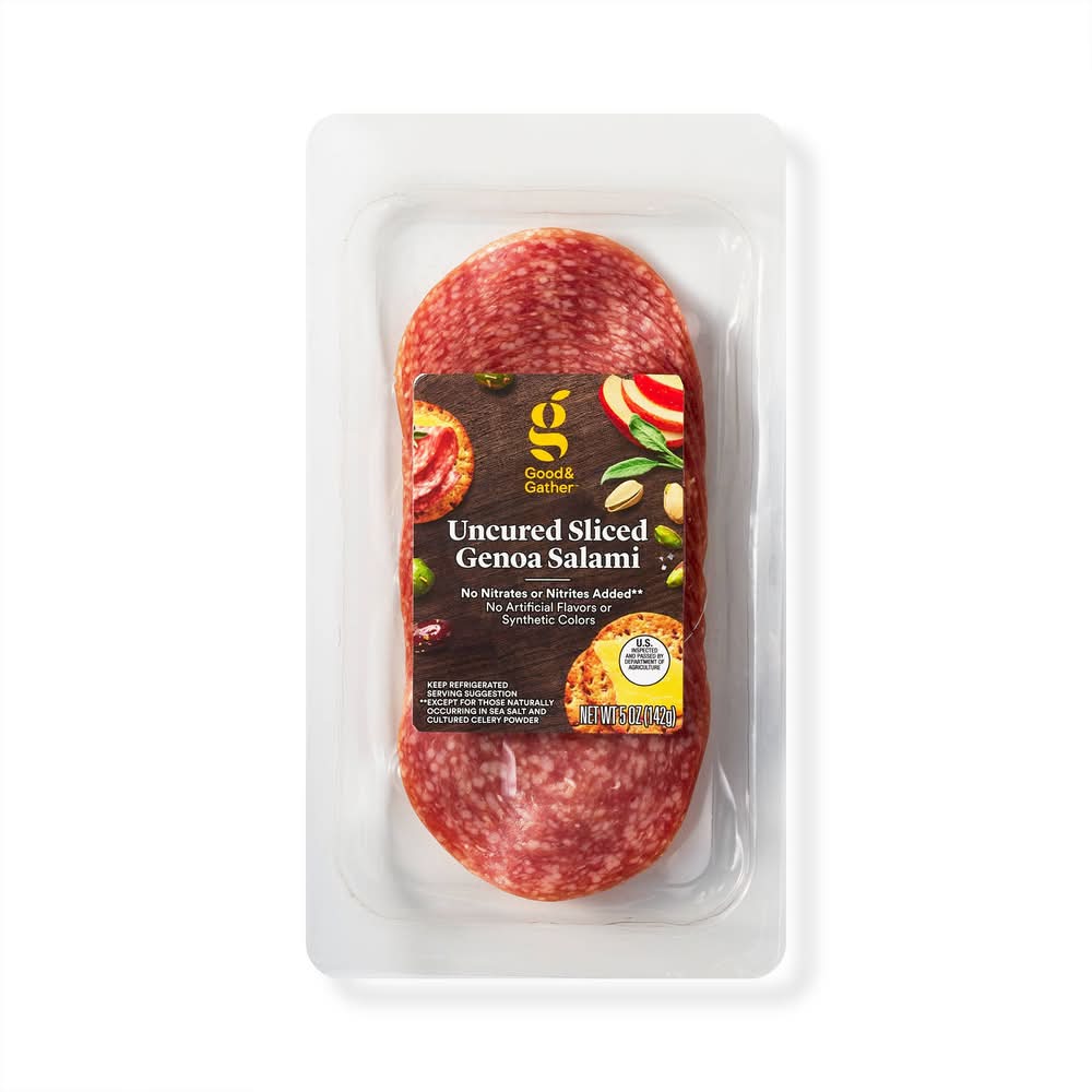 Good & Gather Sliced Uncured Genoa Salami (5 oz)