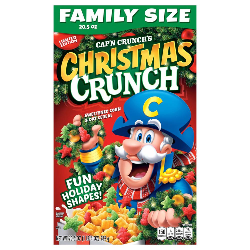 Cap'n Crunch Family Size Christmas Crunch Cereal (20.5 oz)