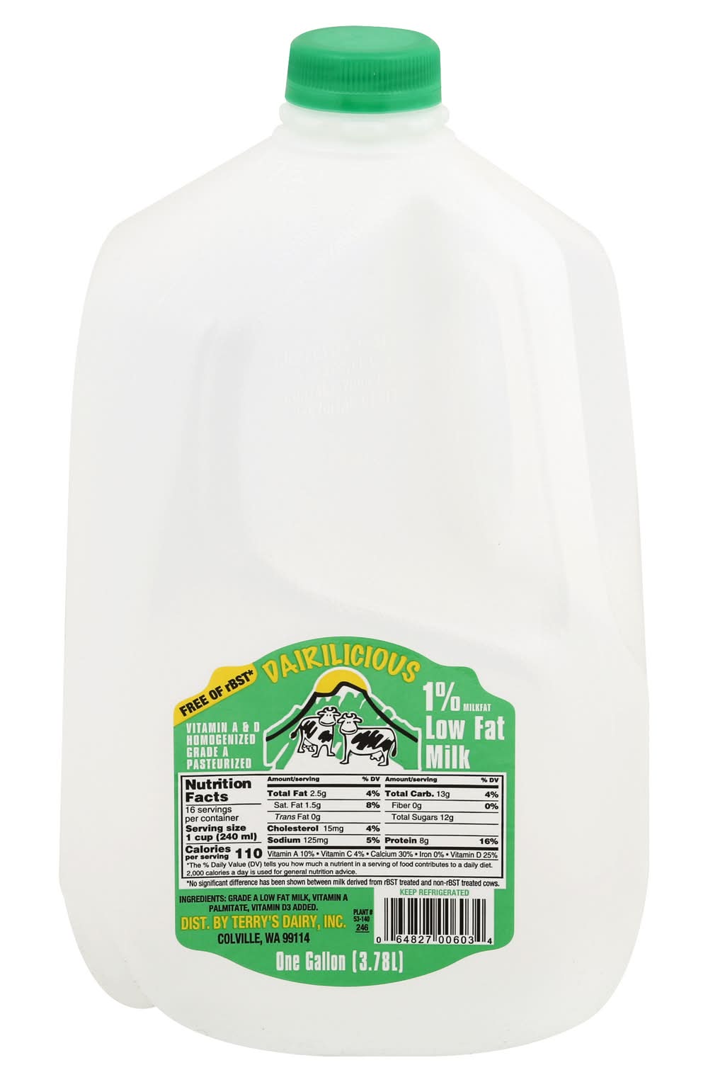 Dairilicous Low Fat Milk (3.78 L)