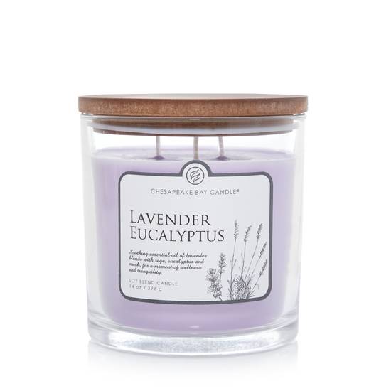 Chesapeake Bay Candle Lavender Eucalyptus 3-Wick Jar Candle, 14 OZ