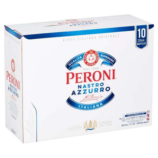 Peroni Nastro Azzurro Italiana Lager (10 x 330ml)