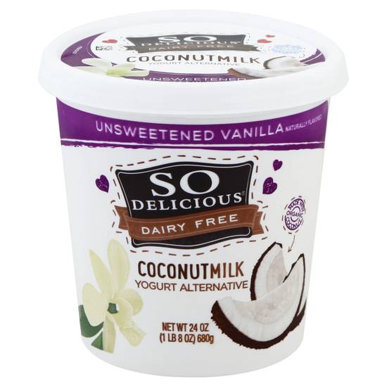 So Delicious Dairy Free Unsweetened Vanilla Coconut Milk Yogurt