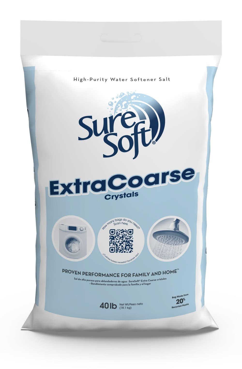 SureSoft 40-lb Water Softener Salt Solar crystals