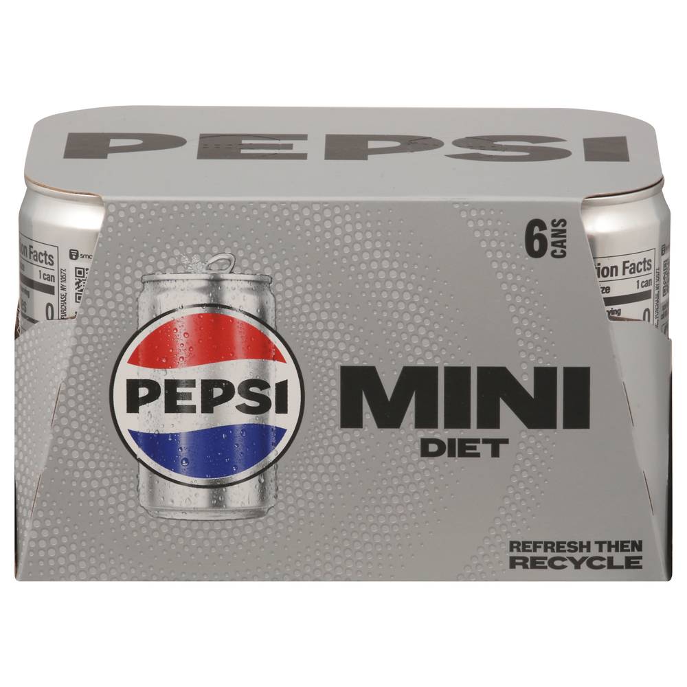 Pepsi Mini Diet Drink (6 x 7.5 fl oz)