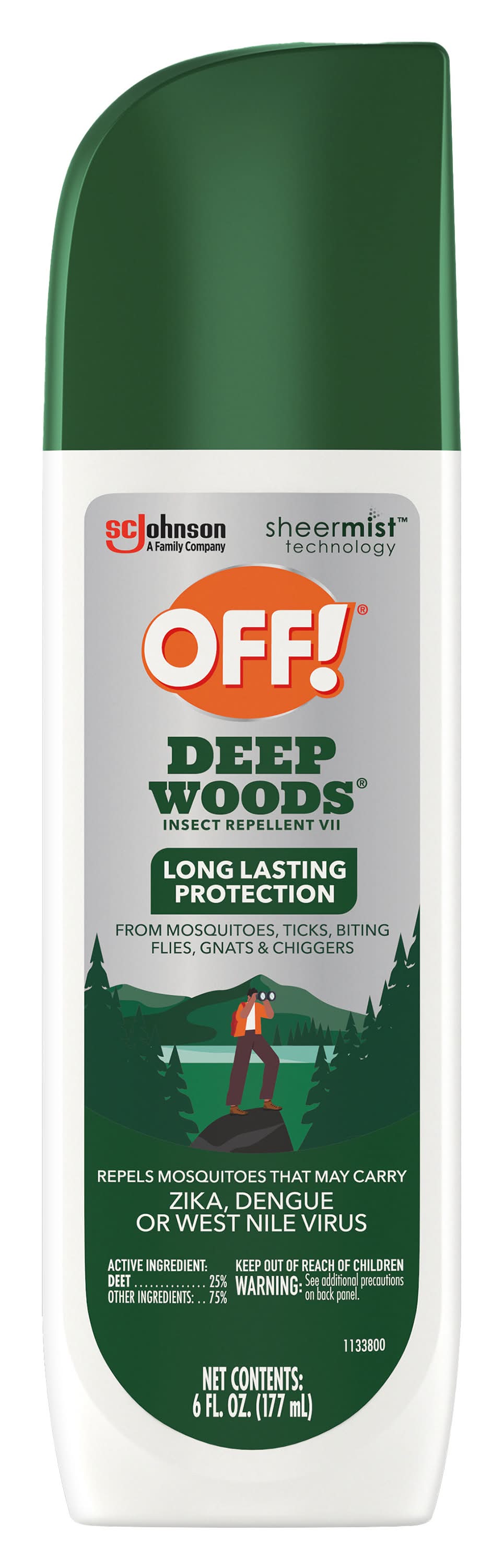 OFF! Deep Woods Insect Repellent Vii Long Lasting Protection (6 fl oz)