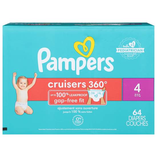 Pampers Cruisers 360 Size 4 (64 ct)