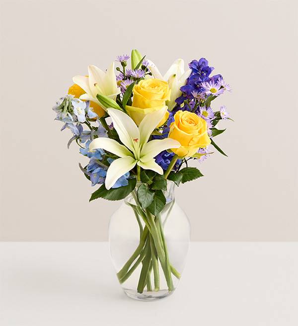 Bright Blue Skies Bouquet - Small