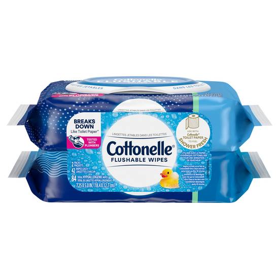 Cottonelle Flushable Wipes (2 ct)