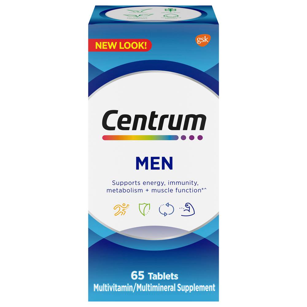 Centrum Gluten Free Multivitamin Supplements, Male (65 ct)