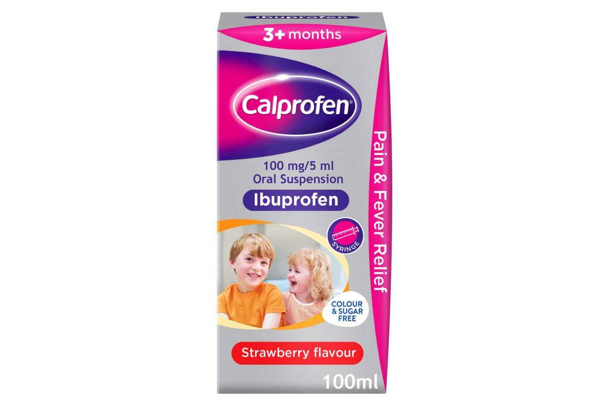 Calprofen 100 mg/5 ml Oral Suspension Ibuprofen - 100ml