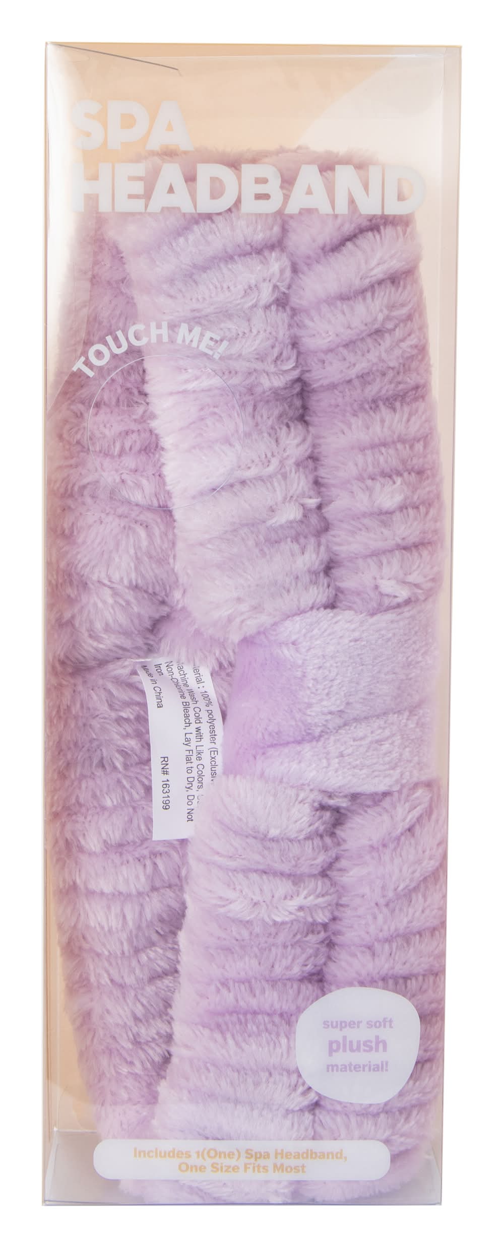 Plush Spa Headband Purple