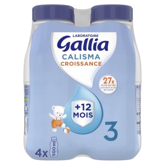Gallia - Lait calisma croissance 3 dès 12 mois