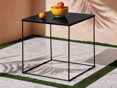 Mainstays Square Side Table (Color: Meteorite)