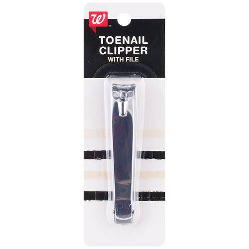 Walgreens Beauty Toenail Clipper with File - 1.0 ea