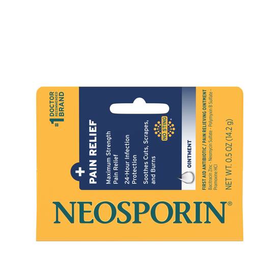 Neosporin + Pain Relief Dual Action Topical Antibiotic Ointment, 0.5 OZ