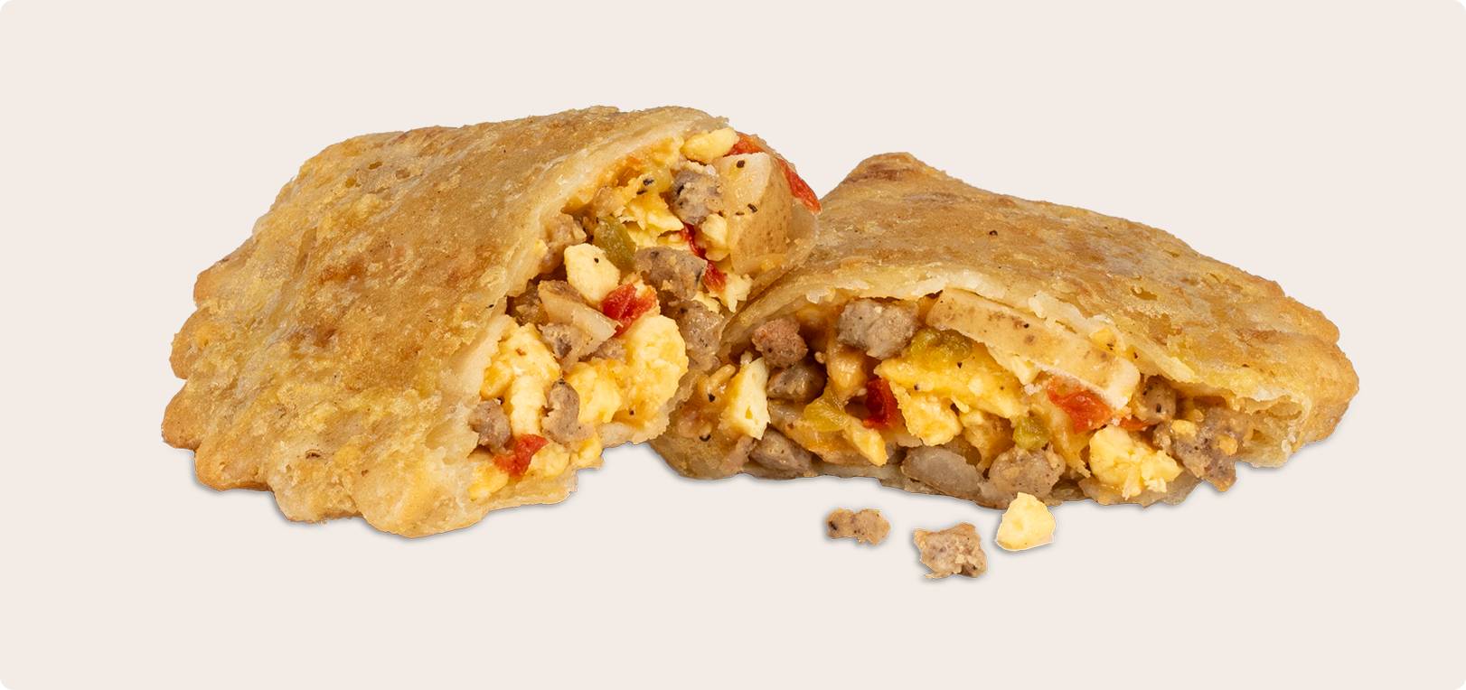 Sausage, Egg, Potato & Cheese Empanada